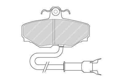 FDB807 FERODO Комплект тормозных колодок, дисковый тормоз