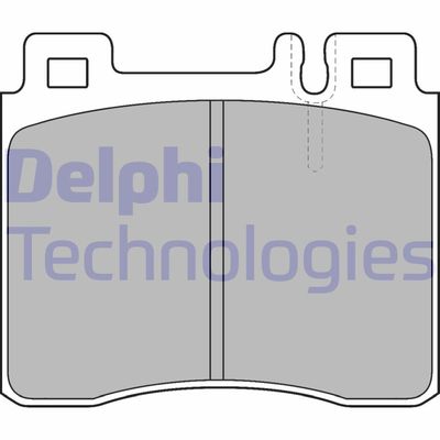 LP1538 DELPHI Комплект тормозных колодок, дисковый тормоз