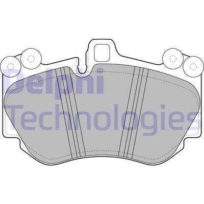 LP2116 DELPHI Комплект тормозных колодок, дисковый тормоз