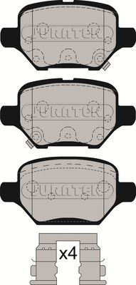 JCP8562 JURATEK Комплект тормозных колодок, дисковый тормоз