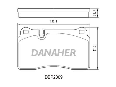 DBP2009 DANAHER Комплект тормозных колодок, дисковый тормоз