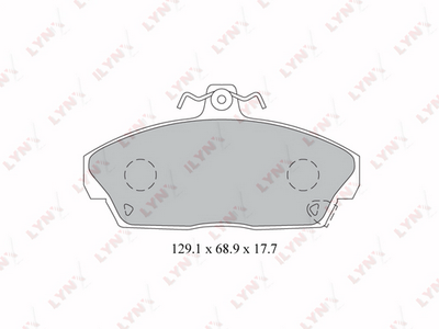 BD3426 LYNXauto Комплект тормозных колодок, дисковый тормоз