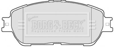 BBP2121 BORG & BECK Комплект тормозных колодок, дисковый тормоз