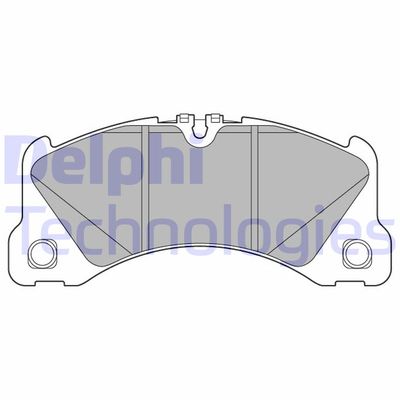 LP3612 DELPHI Комплект тормозных колодок, дисковый тормоз