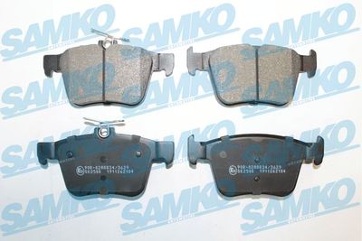 5SP2104 SAMKO Комплект тормозных колодок, дисковый тормоз