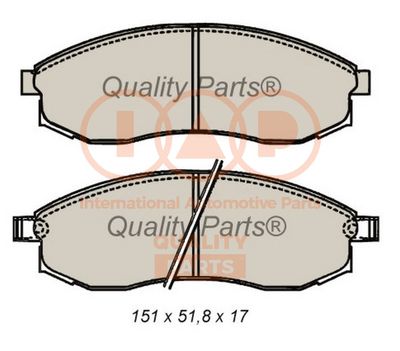 70413099 IAP QUALITY PARTS Комплект тормозных колодок, дисковый тормоз