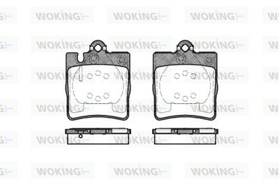 P609310 WOKING Комплект тормозных колодок, дисковый тормоз