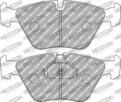 FDS1073 FERODO RACING Комплект тормозных колодок, дисковый тормоз