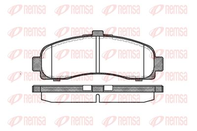 043110 REMSA Комплект тормозных колодок, дисковый тормоз