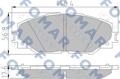 FO838881 FOMAR Friction Комплект тормозных колодок, дисковый тормоз