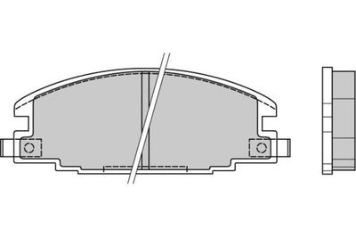 120367 E.T.F. Комплект тормозных колодок, дисковый тормоз