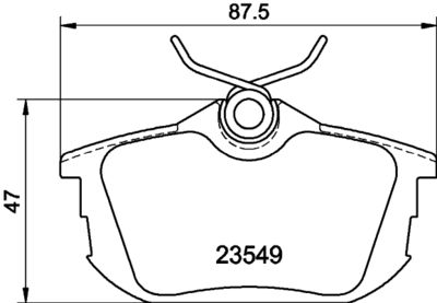 MDB1831 MINTEX Комплект тормозных колодок, дисковый тормоз