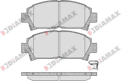 N09636 DIAMAX Комплект тормозных колодок, дисковый тормоз