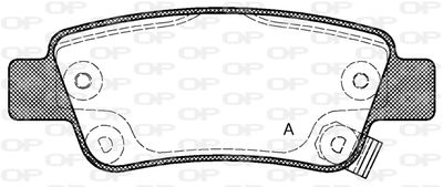 BPA129002 OPEN PARTS Комплект тормозных колодок, дисковый тормоз