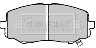 BBP2213 BORG & BECK Комплект тормозных колодок, дисковый тормоз