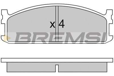 BP2321 BREMSI Комплект тормозных колодок, дисковый тормоз