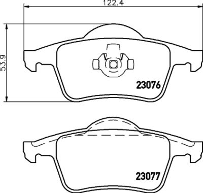 PCP1254 DON Комплект тормозных колодок, дисковый тормоз