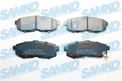 5SP1503 SAMKO Комплект тормозных колодок, дисковый тормоз