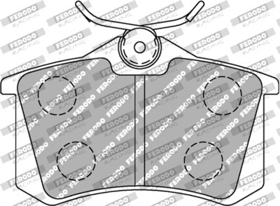 FCP1491W FERODO RACING Комплект тормозных колодок, дисковый тормоз