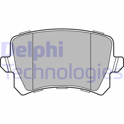 LP3247 DELPHI Комплект тормозных колодок, дисковый тормоз