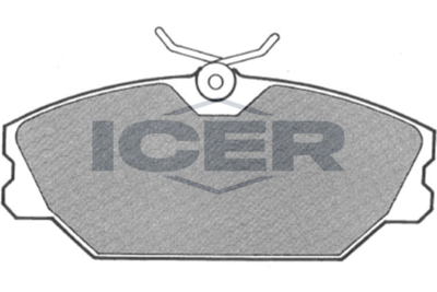 180669 ICER Комплект тормозных колодок, дисковый тормоз