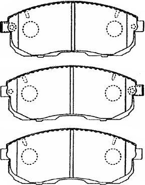 B1N019 AISIN Комплект тормозных колодок, дисковый тормоз