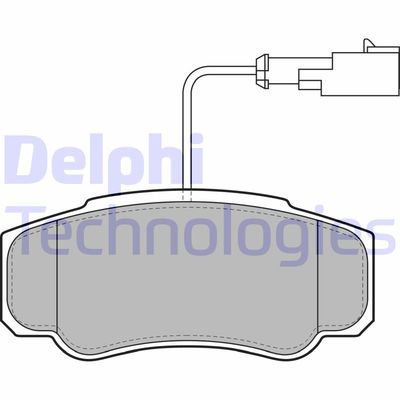 LP2054 DELPHI Комплект тормозных колодок, дисковый тормоз