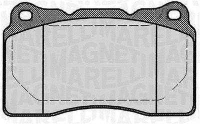 363916060499 MAGNETI MARELLI Комплект тормозных колодок, дисковый тормоз