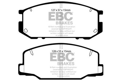 DP877 EBC Brakes Комплект тормозных колодок, дисковый тормоз