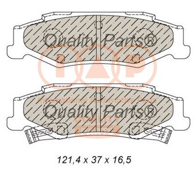 70401035 IAP QUALITY PARTS Комплект тормозных колодок, дисковый тормоз