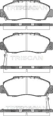 811017009 TRISCAN Комплект тормозных колодок, дисковый тормоз