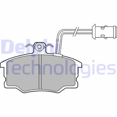 LP674 DELPHI Комплект тормозных колодок, дисковый тормоз