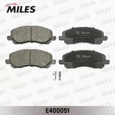 E400051 MILES Комплект тормозных колодок, дисковый тормоз