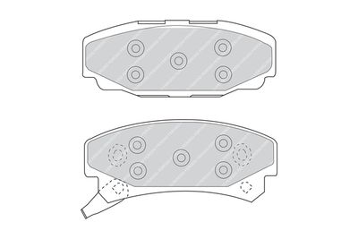 FDB921 FERODO Комплект тормозных колодок, дисковый тормоз