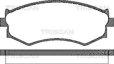 811014032 TRISCAN Комплект тормозных колодок, дисковый тормоз
