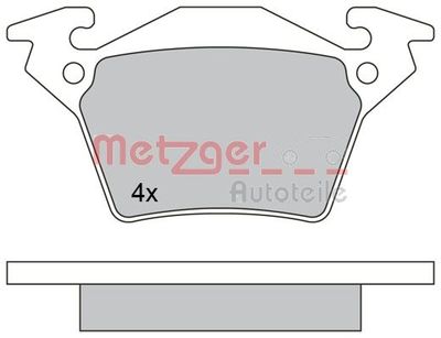 1170331 METZGER Комплект тормозных колодок, дисковый тормоз
