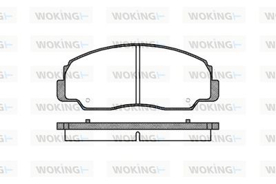 P078320 WOKING Комплект тормозных колодок, дисковый тормоз