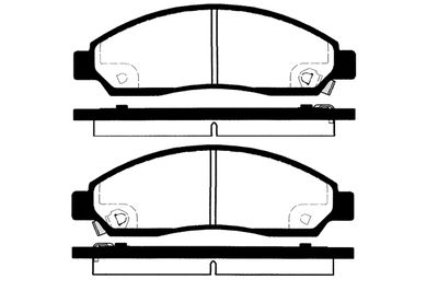 RA04110 RAICAM Комплект тормозных колодок, дисковый тормоз