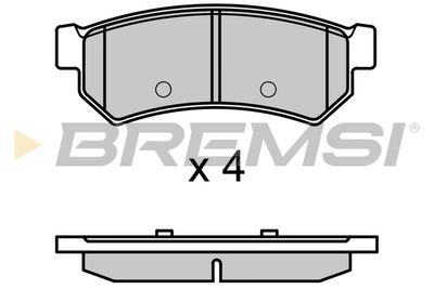 BP3695 BREMSI Комплект тормозных колодок, дисковый тормоз