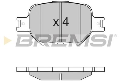 BP2963 BREMSI Комплект тормозных колодок, дисковый тормоз