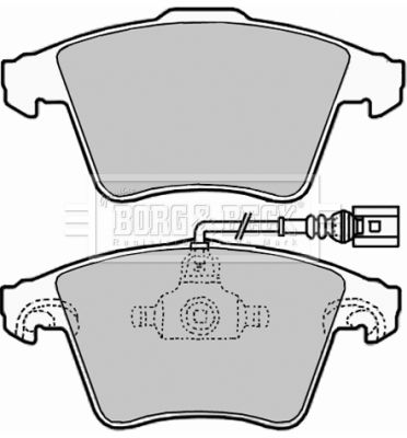 BBP2005 BORG & BECK Комплект тормозных колодок, дисковый тормоз