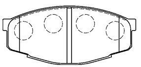 A1N016 AISIN Комплект тормозных колодок, дисковый тормоз