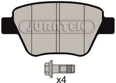 JCP4316 JURATEK Комплект тормозных колодок, дисковый тормоз