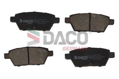 322251 DACO Germany Комплект тормозных колодок, дисковый тормоз