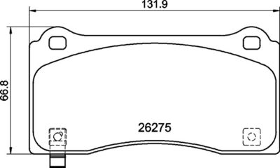 P09028 BREMBO Комплект тормозных колодок, дисковый тормоз