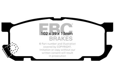 DP41453R EBC Brakes Комплект тормозных колодок, дисковый тормоз