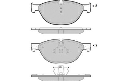 121451 E.T.F. Комплект тормозных колодок, дисковый тормоз