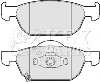 KBP2076 KEY PARTS Комплект тормозных колодок, дисковый тормоз