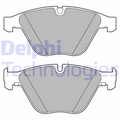 LP3630 DELPHI Комплект тормозных колодок, дисковый тормоз