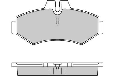 120845 E.T.F. Комплект тормозных колодок, дисковый тормоз